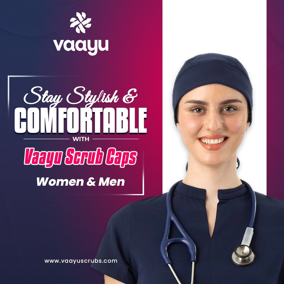 Scrub Caps for Women & Men: Elevate Your Professional Look with Vaayu - Vaayu Scrubs