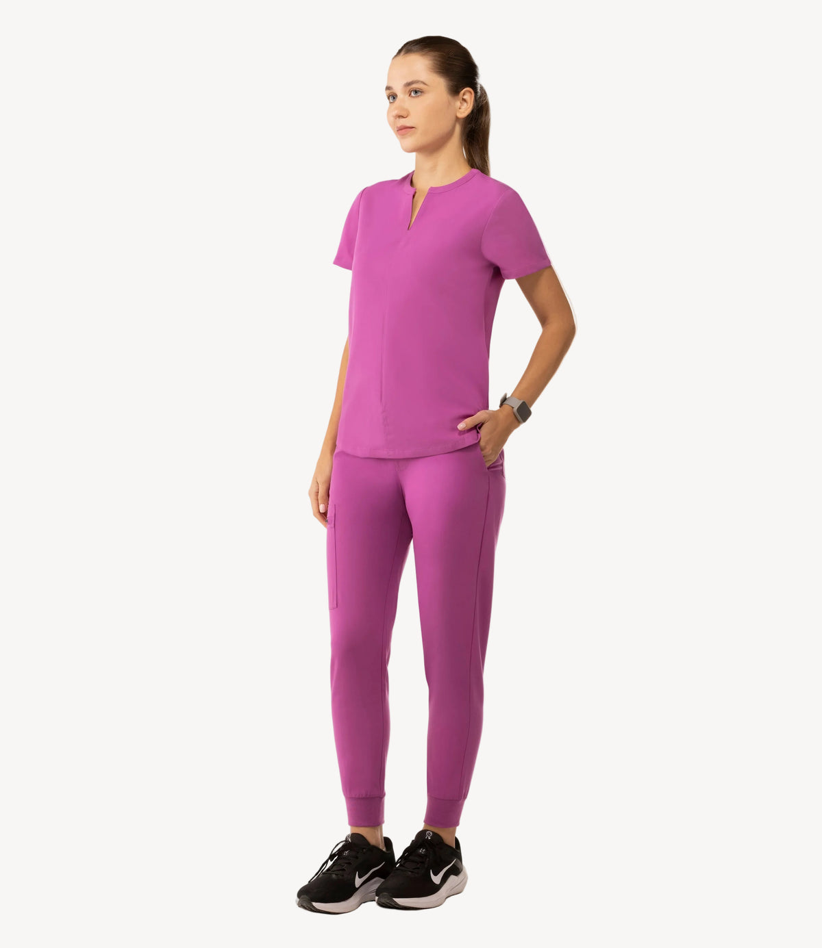 High Waist Joggers Purple Orchid