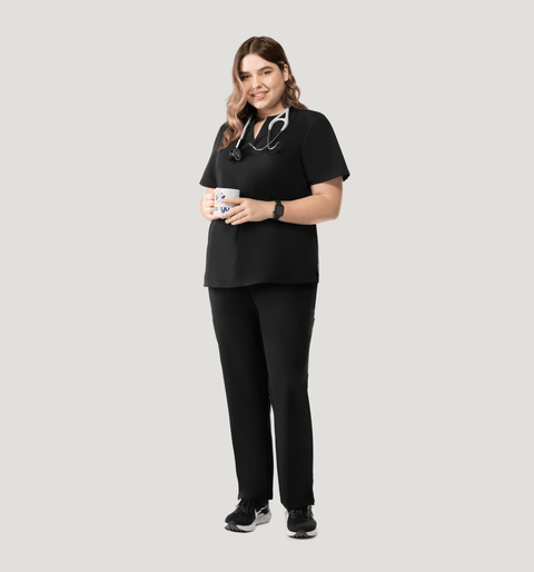 Women's Cargo Pants Black - Vaayu Scrubs