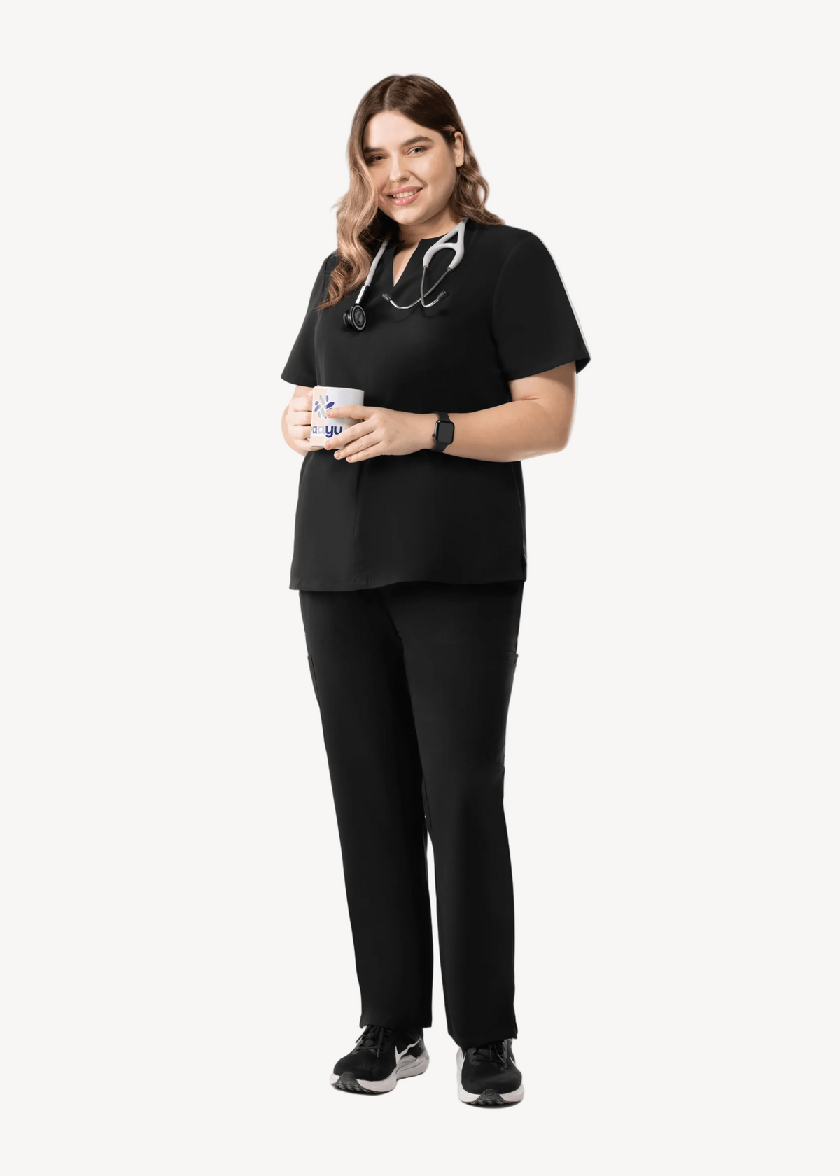 Women's Cargo Pants Black - Vaayu Scrubs