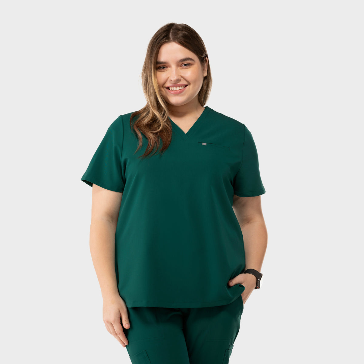 Aura One Pocket Top Hunter Green