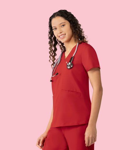 Women's High Waist Joggers Red