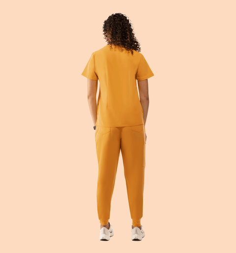 Women's High Waist Joggers Honey - Vaayu Scrubs