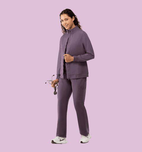 Women's Scrub Jacket Dewberry - Vaayu Scrubs