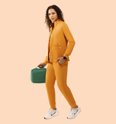 Women's Scrub Jacket Honey - Vaayu Scrubs