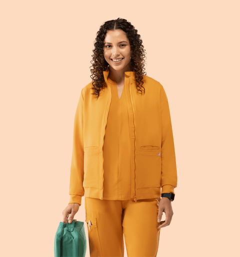Women's Scrub Jacket Honey - Vaayu Scrubs