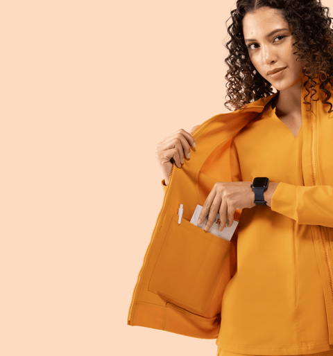 Women's Scrub Jacket Honey - Vaayu Scrubs