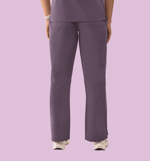 Women's Cargo Pants Dewberry - Vaayu Scrubs