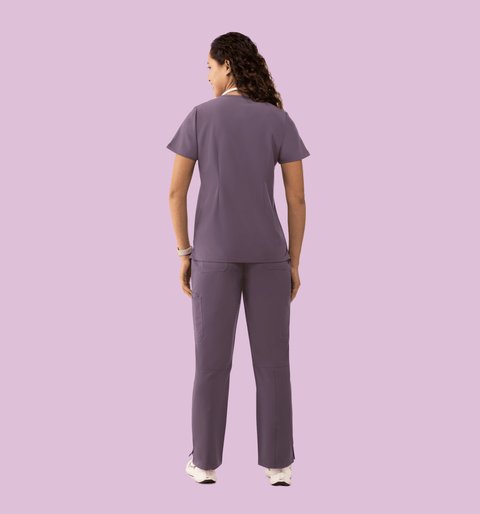 Women's Cargo Pants Dewberry - Vaayu Scrubs