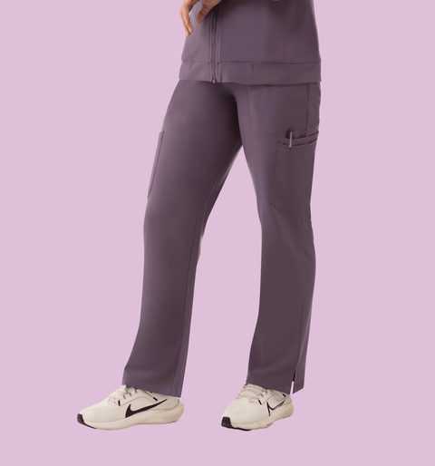 Women's Cargo Pants Dewberry - Vaayu Scrubs