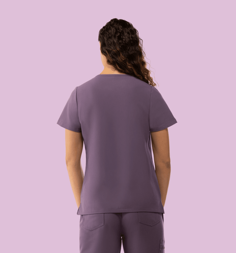 Prana Three Pocket Top Dewberry - Vaayu Scrubs