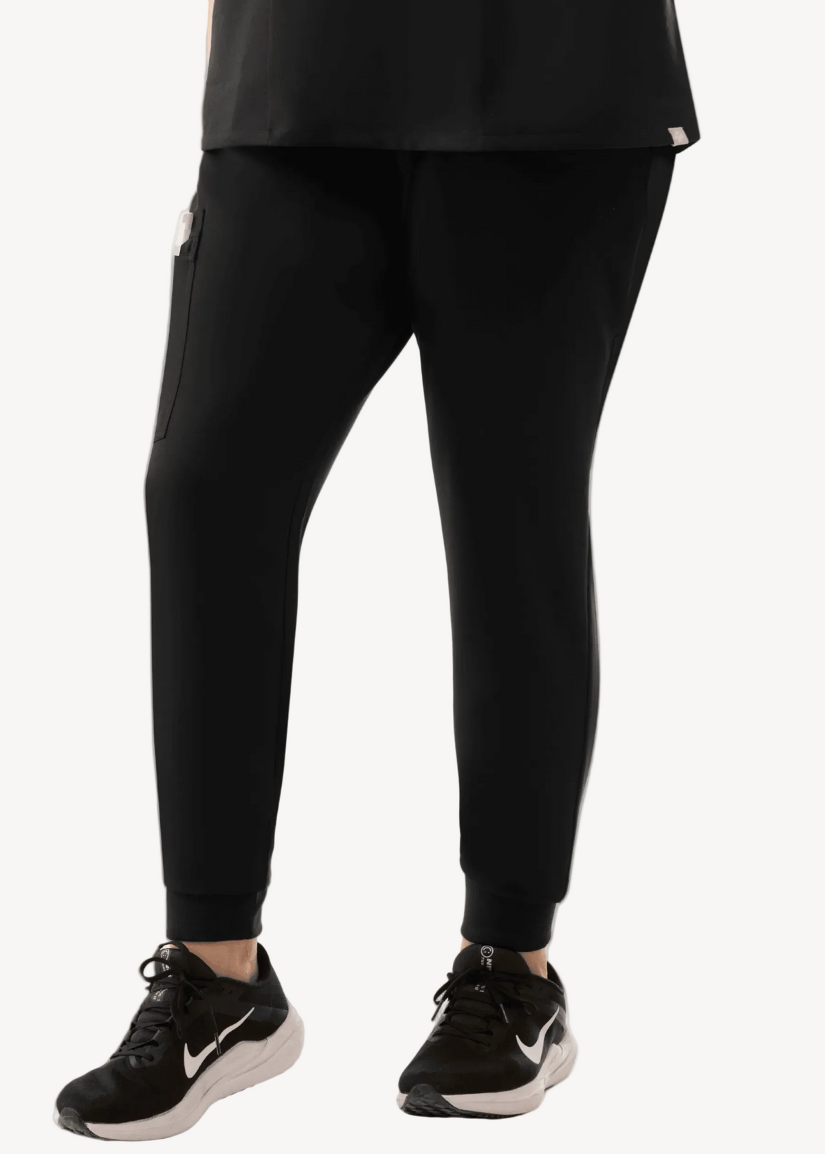 Women's High Waist Joggers Black - Vaayu Scrubs