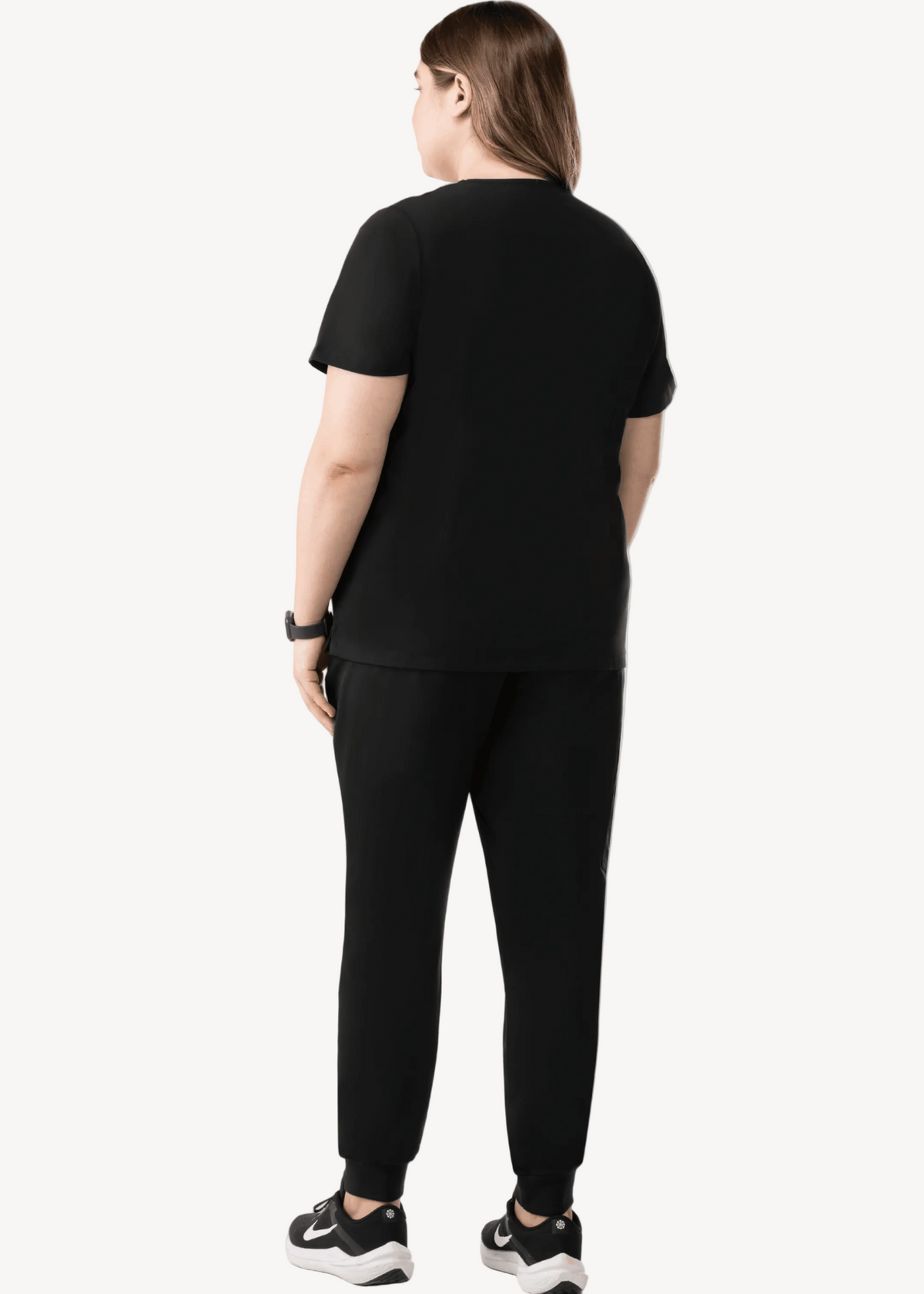 Women's High Waist Joggers Black - Vaayu Scrubs