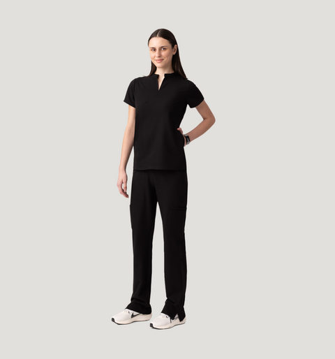 Halo Two Pocket Slim Top Black