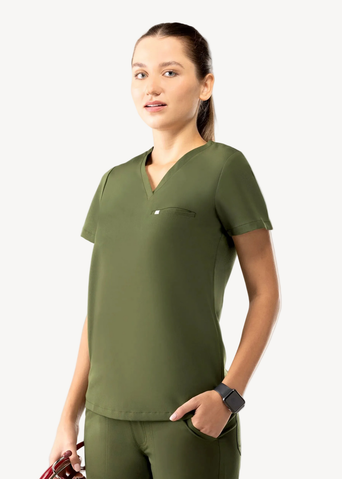 Aura One Pocket Top Olive