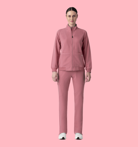 Women's Scrub Jacket Mauve - Vaayu Scrubs