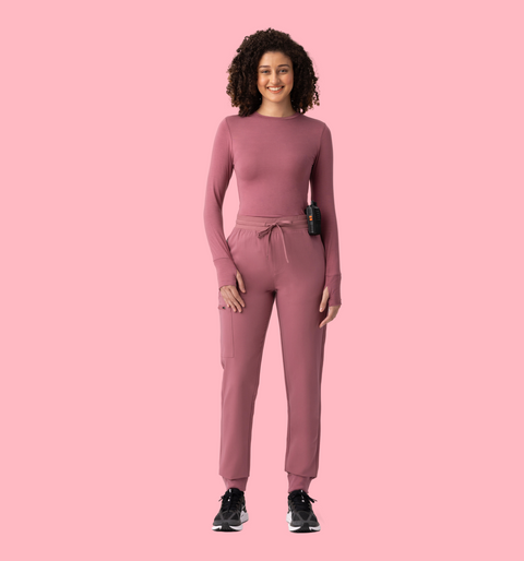 Women's High Waist Joggers Mauve