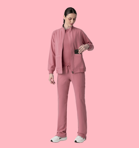 Women's Scrub Jacket Mauve - Vaayu Scrubs
