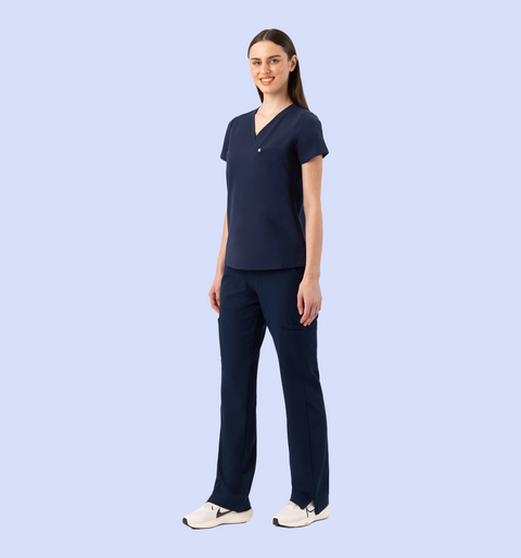 Aura One Pocket Top Navy