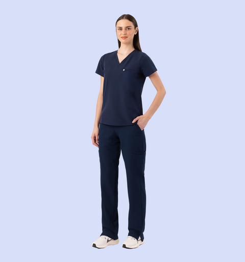 Aura One Pocket Top Navy