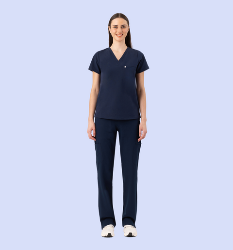 Aura One Pocket Top Navy