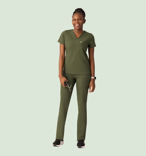 Aura One Pocket Top Olive