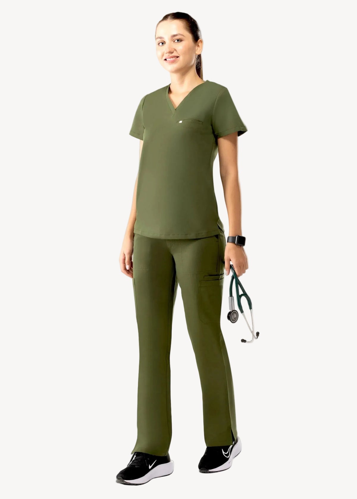 Aura One Pocket Top Olive