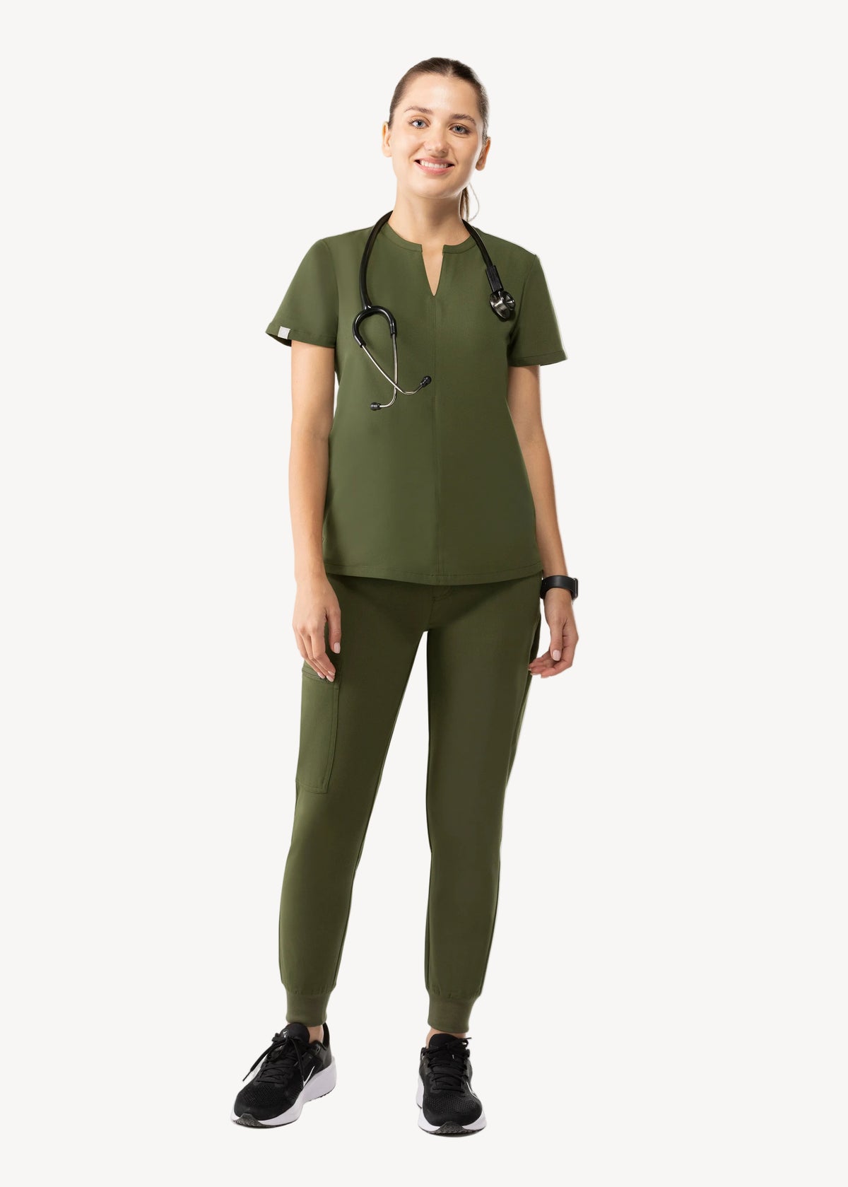 Halo Two Pocket Top Olive