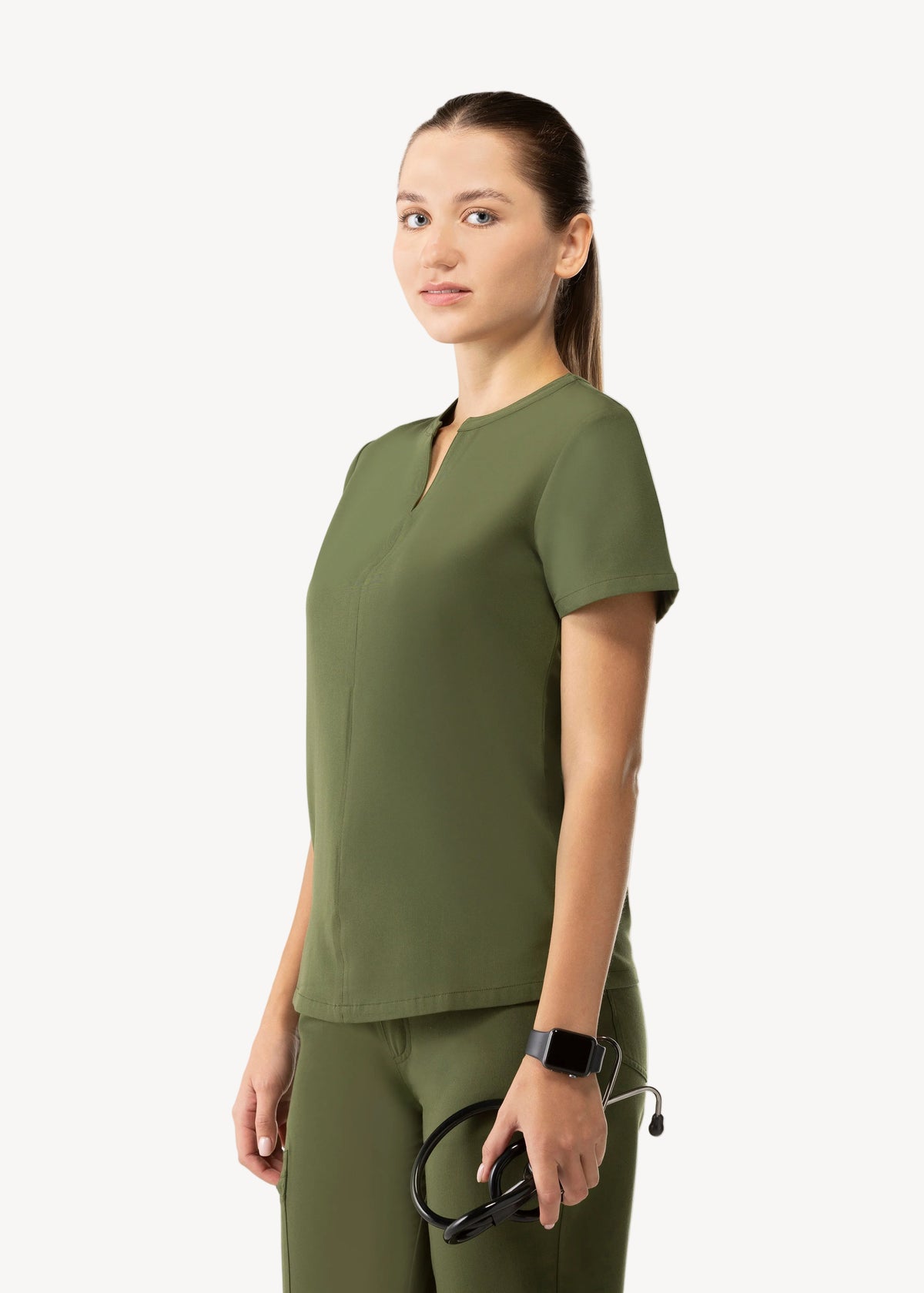 Halo Two Pocket Top Olive