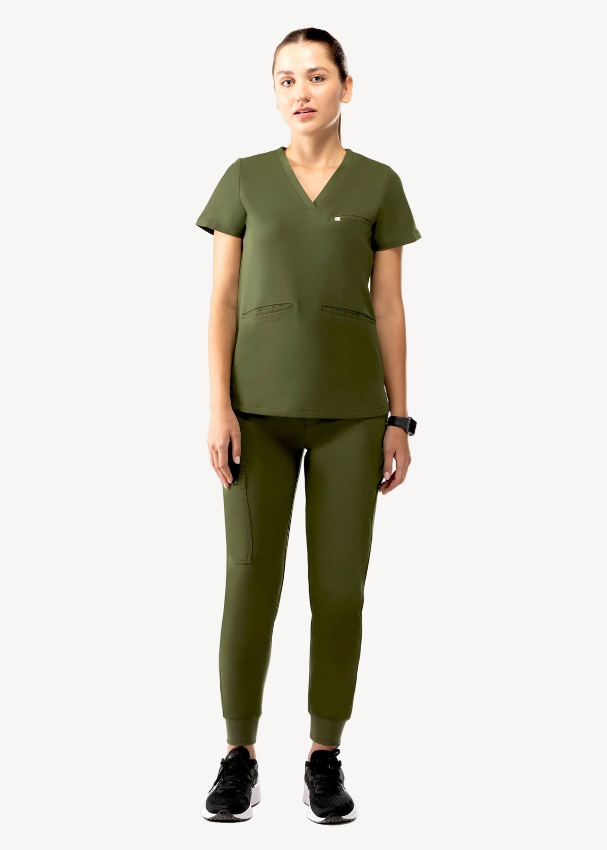 High Waist Joggers Olive