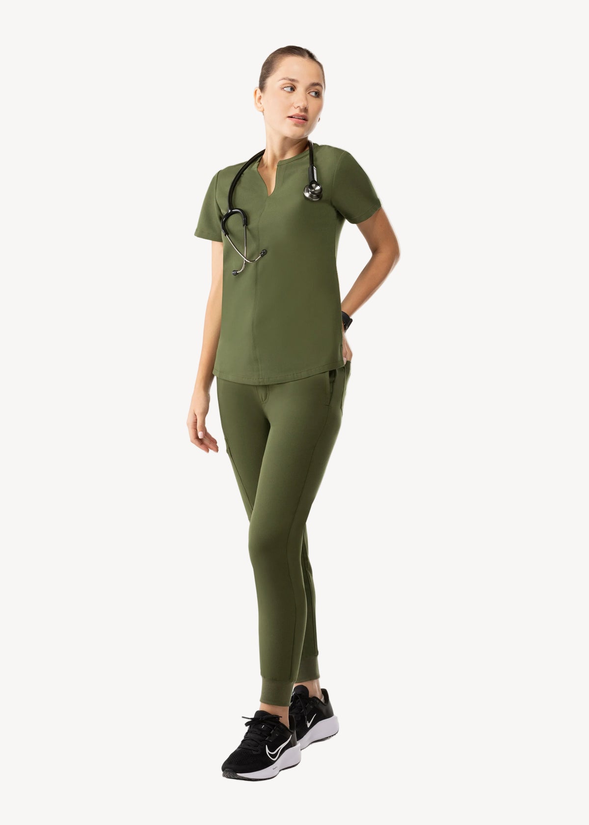Halo Two Pocket Top Olive