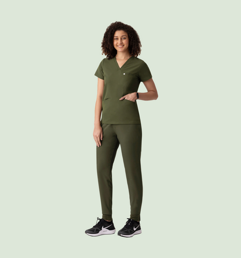 Prana Three Pocket Top Olive