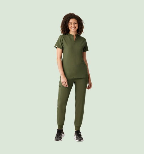 Halo Two Pocket Slim Top Olive