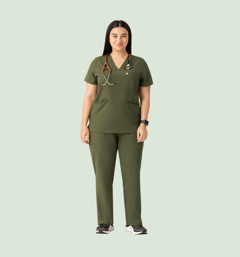 Prana Three Pocket Top Olive