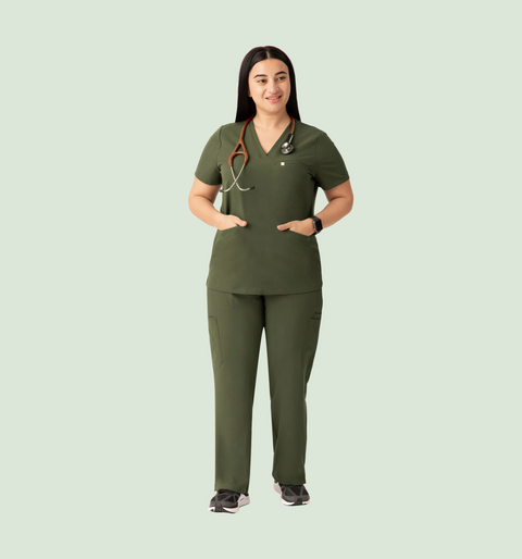 Prana Three Pocket Top Olive