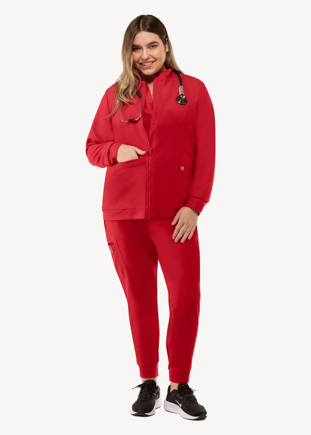 Scrub Jacket Red