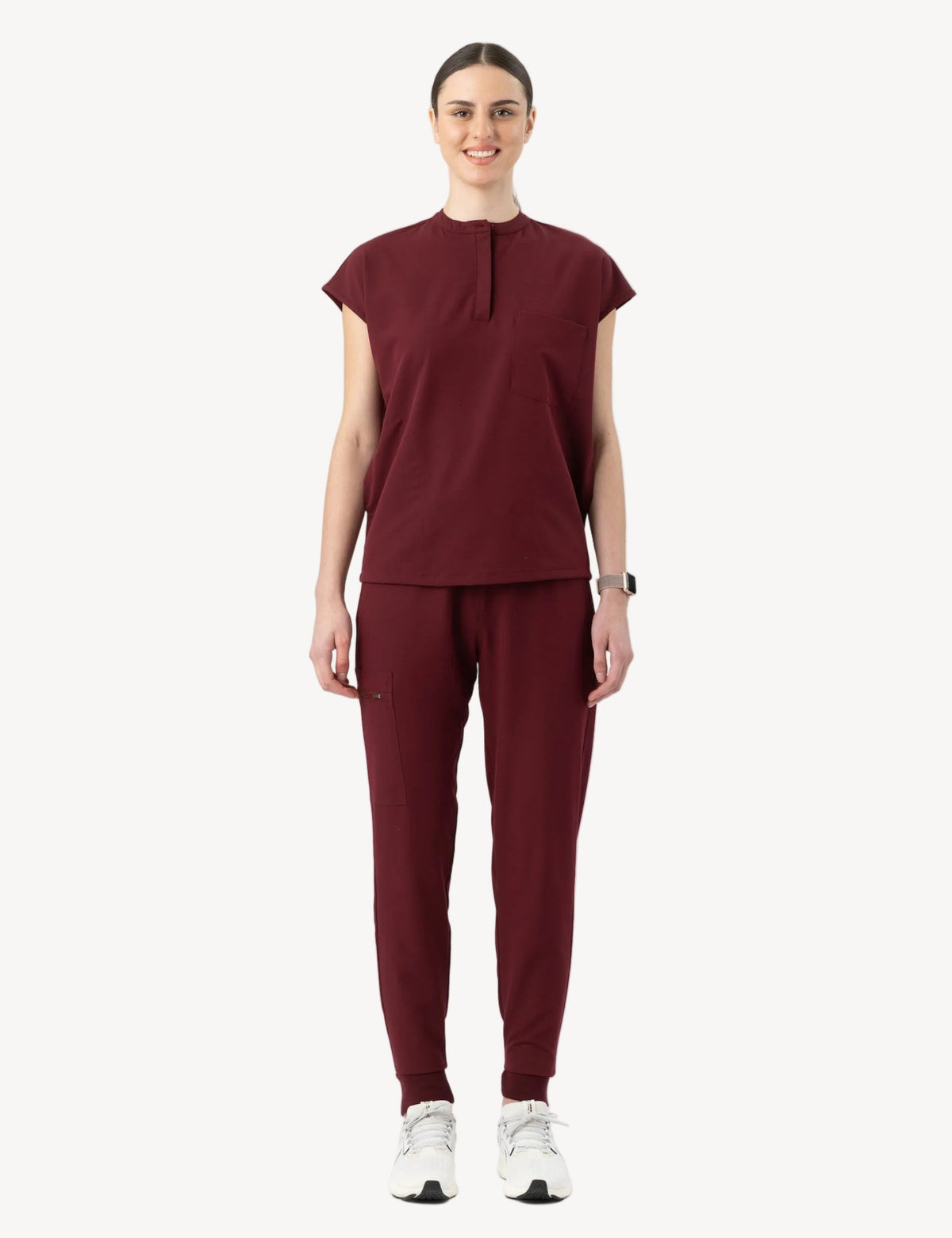 Oversized Top Burgundy