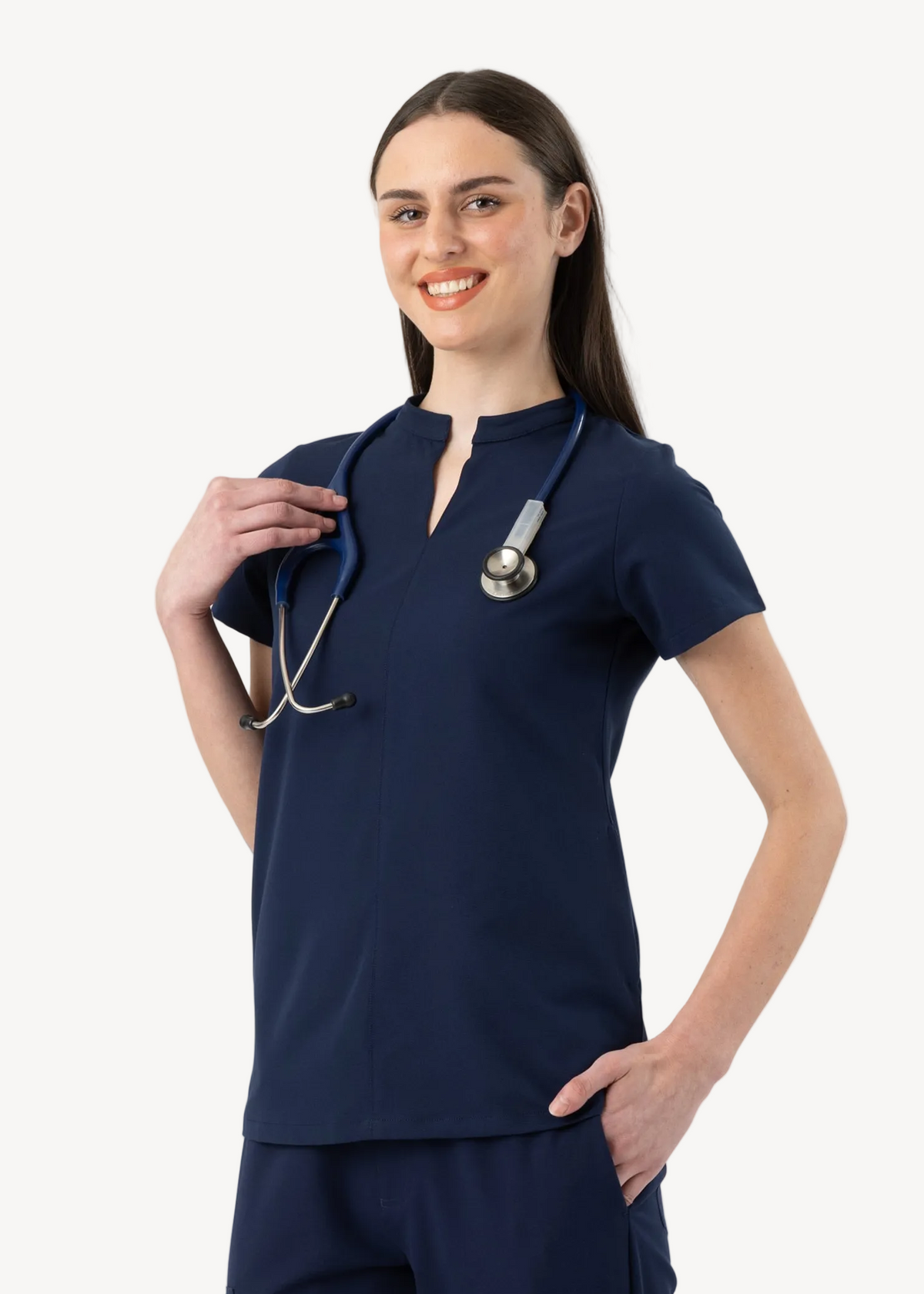 Halo Two Pocket Top Navy