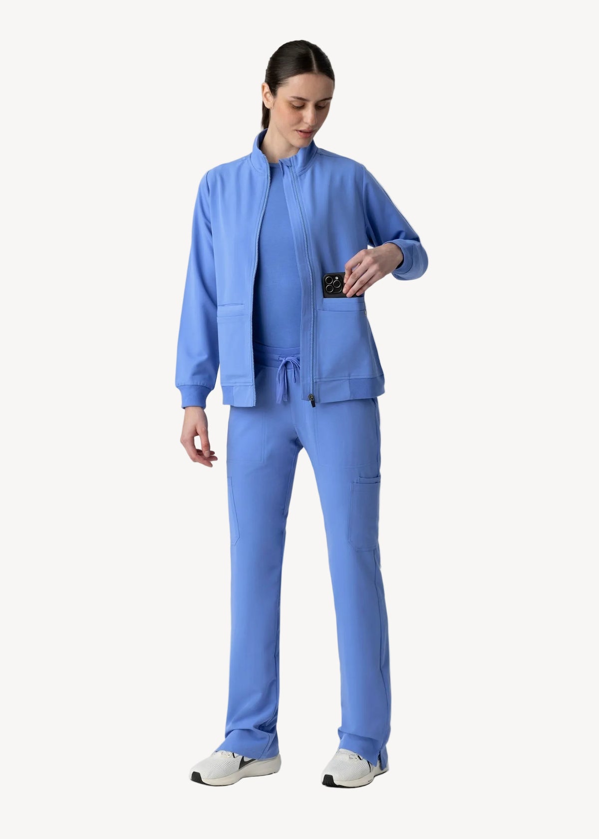 Scrub Jacket Ceil Blue