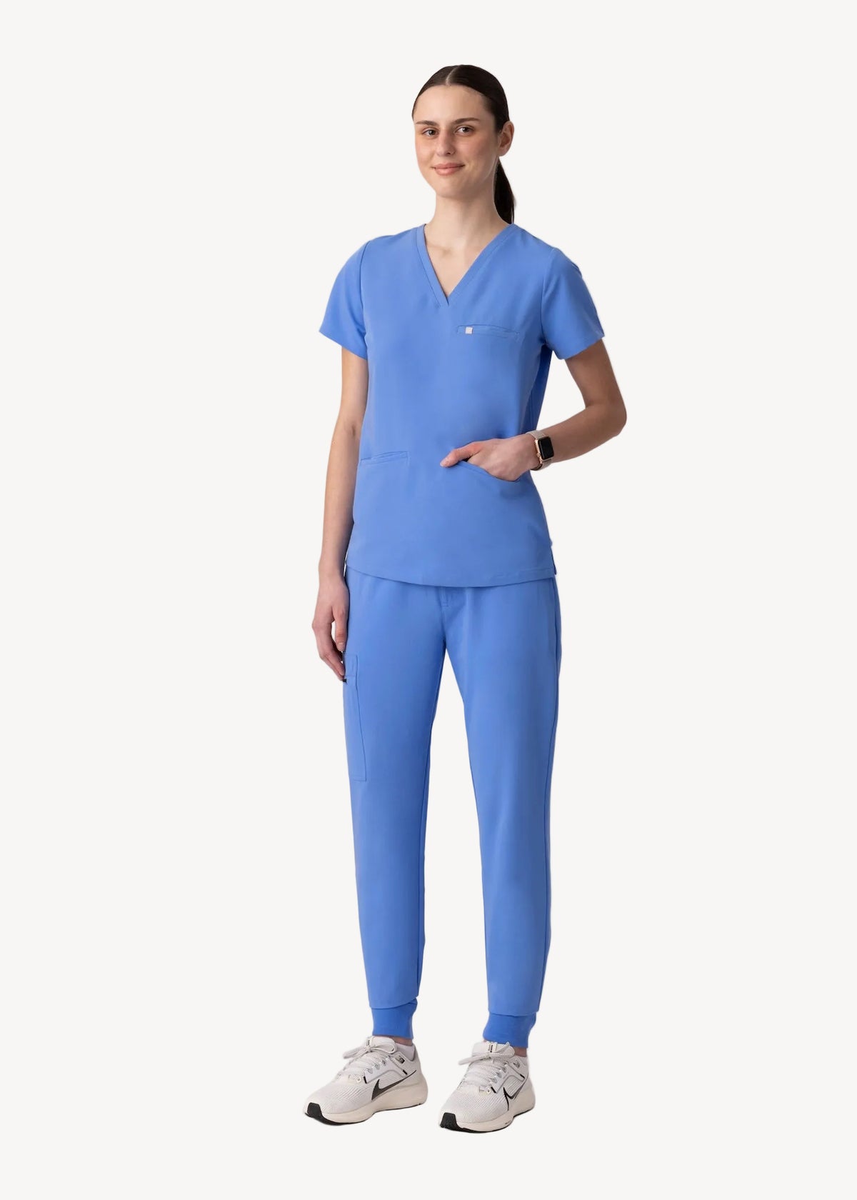 Prana Three Pocket Top Ceil Blue