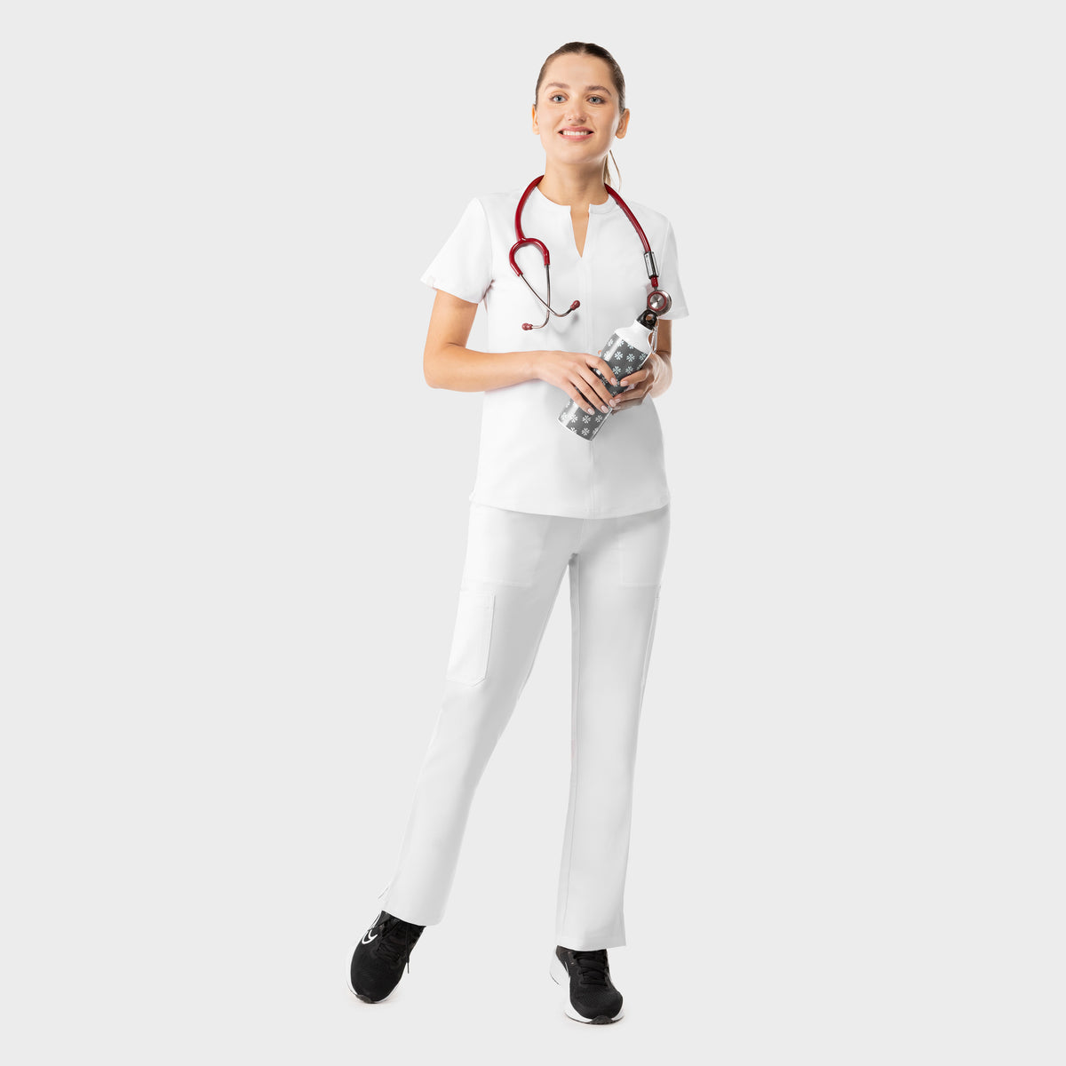 Halo Two Pocket Slim Top White