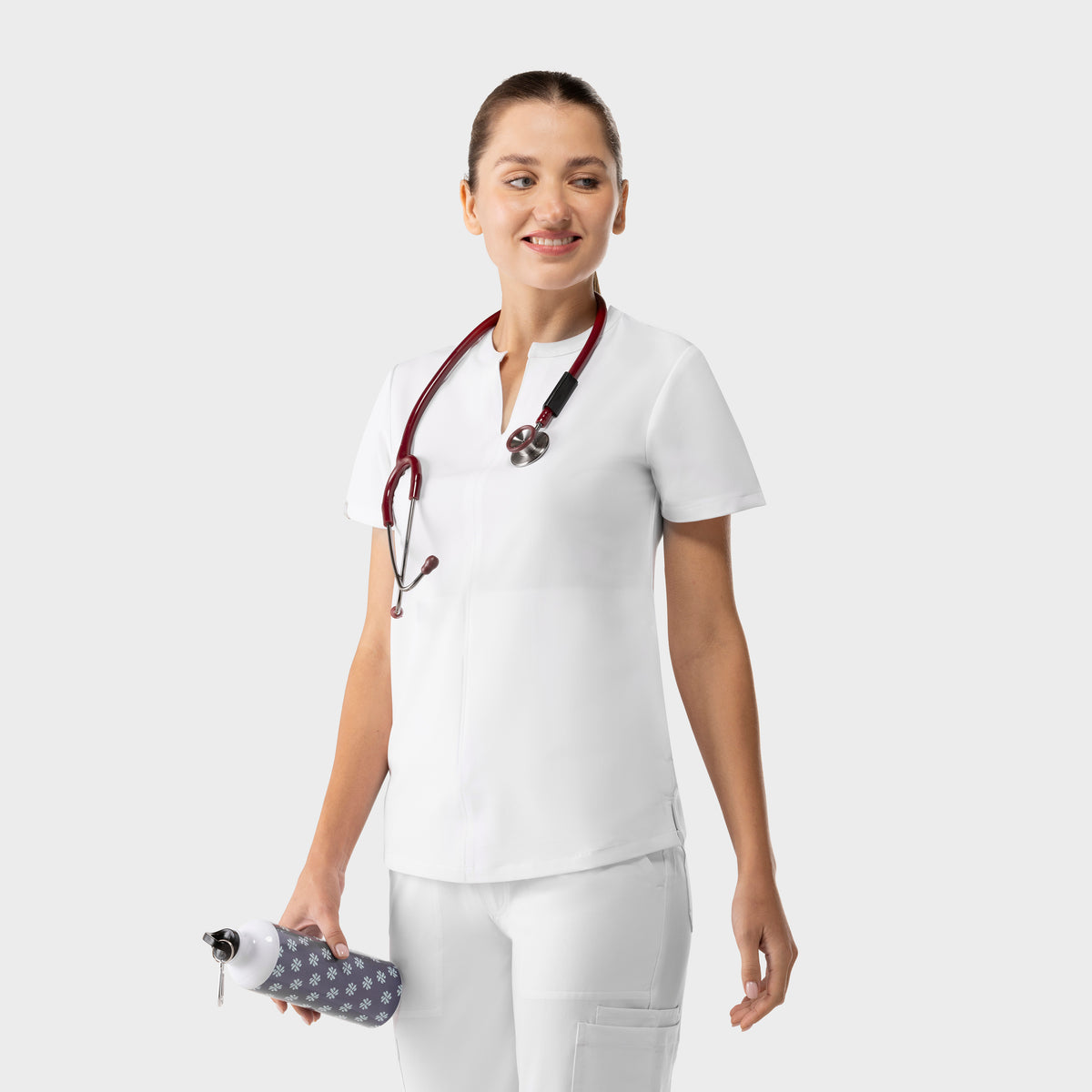 Halo Two Pocket Slim Top White