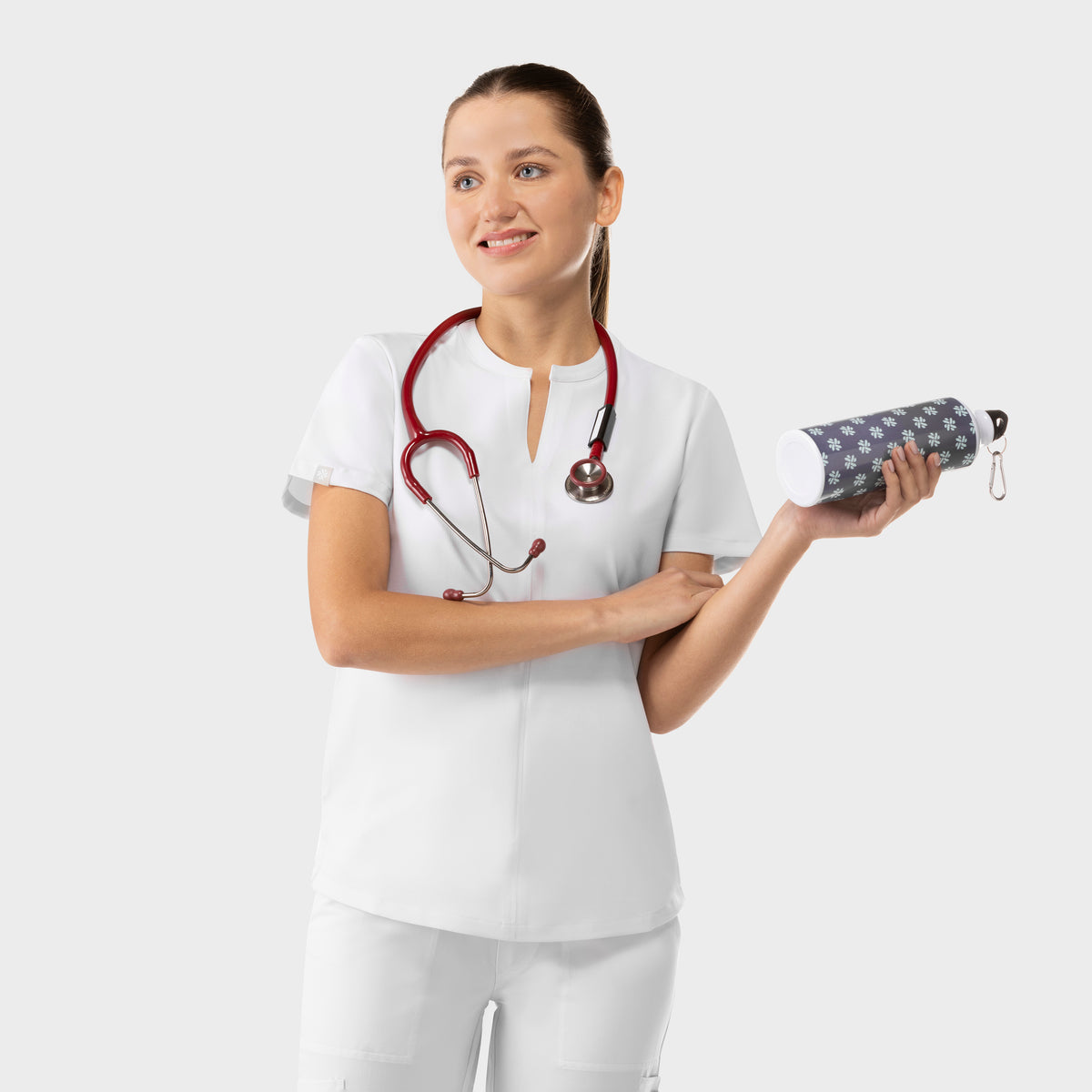 Halo Two Pocket Slim Top White