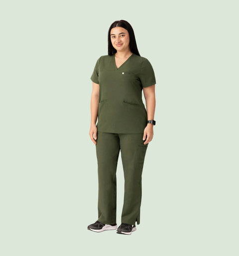 Women's Cargo Pants Olive - Vaayu Scrubs