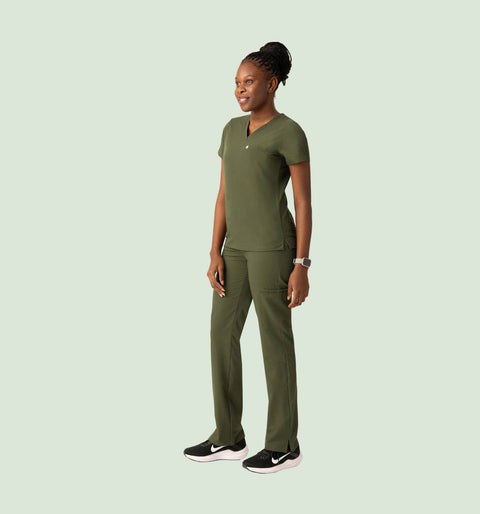 Women's Cargo Pants Olive - Vaayu Scrubs