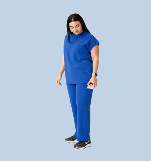 Women's Cargo Pants Royal Blue - Vaayu Scrubs