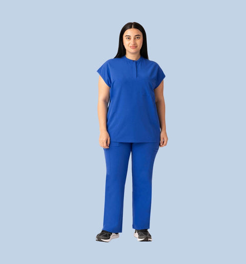 Women's Cargo Pants Royal Blue - Vaayu Scrubs