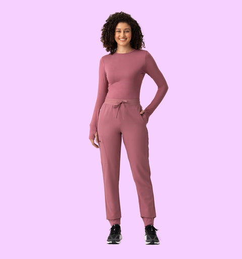 Women's High Waist Joggers Mauve