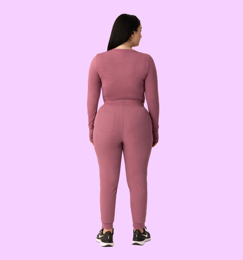 Women's High Waist Joggers Mauve