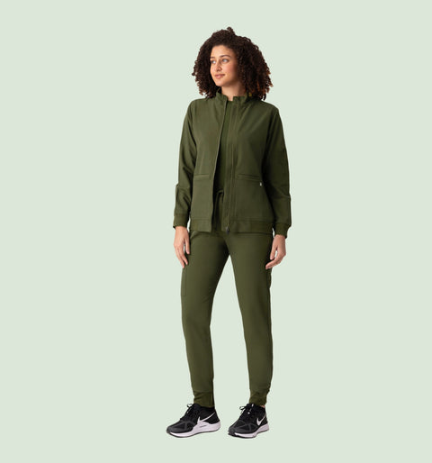 Women's Scrub Jacket Olive